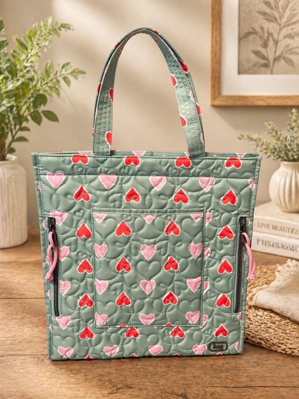 Lug Runner Supreme Tote from  2026 Valentine Mystery Box - Paper Hearts Green